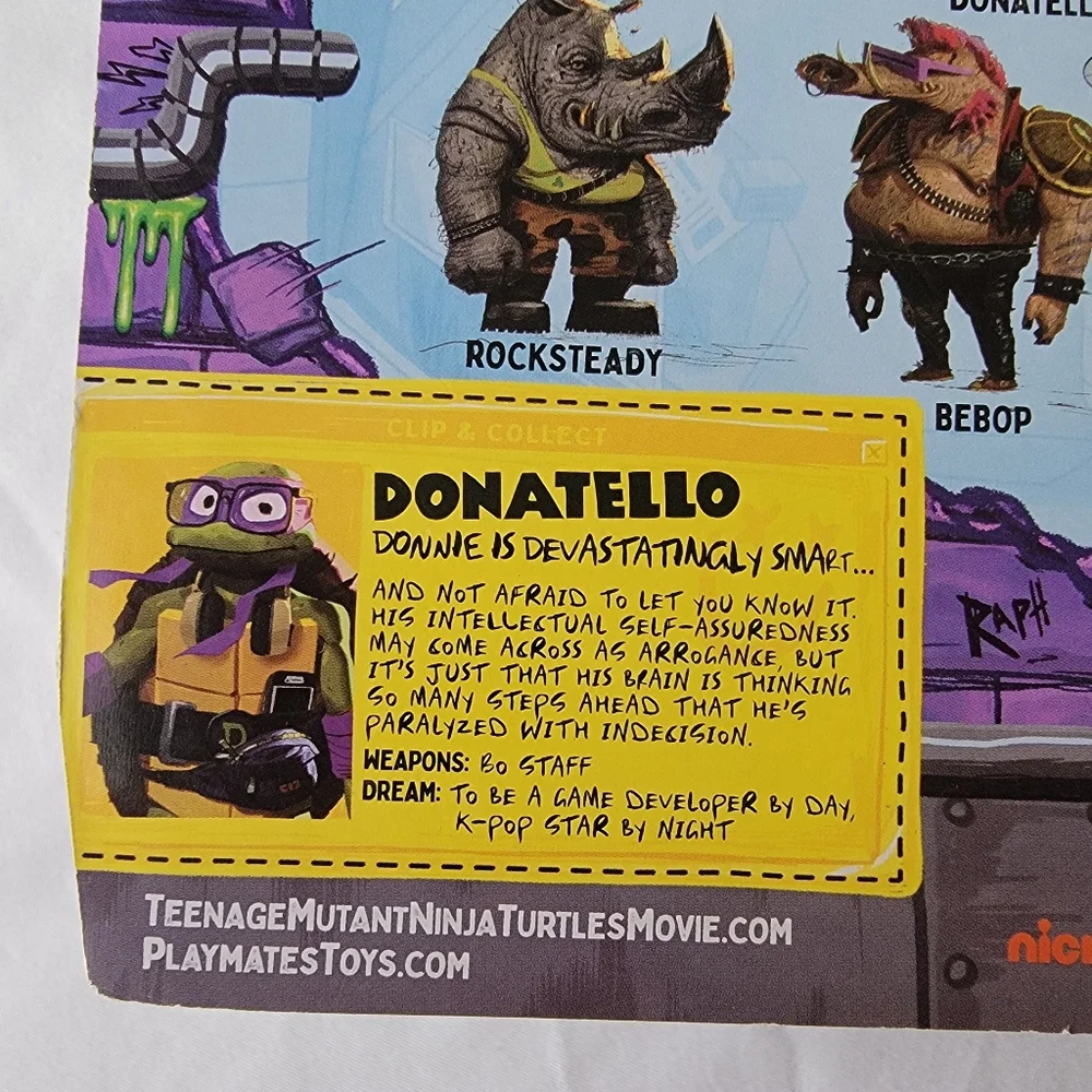 Teenage Mutant Ninja Turtles Mutant Mayhem Donatello The Brains Action Figure